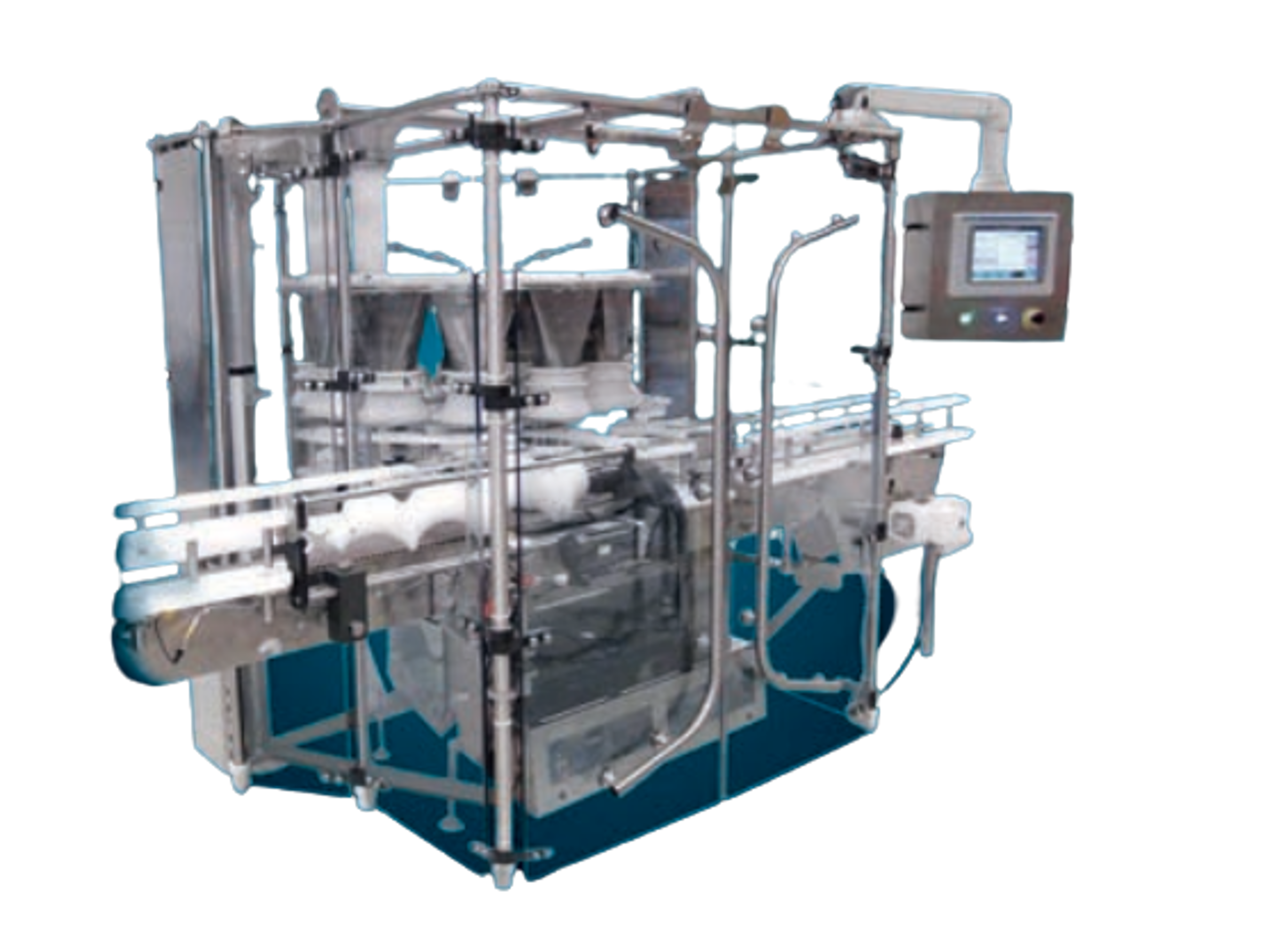 Sistema rotativo de alta velocidad con dosificador de tornillo sin fin